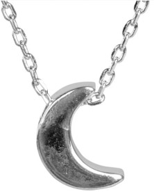Crescent moon adjustable necklace