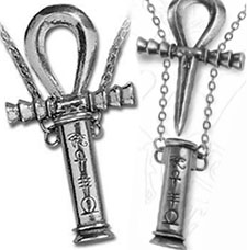 Alchemy of England fine English pewter Ankh of the Dead necklace