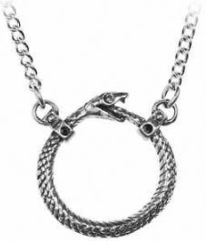 Alchemy Gothic English pewter Sophia Serpent necklace on chain
