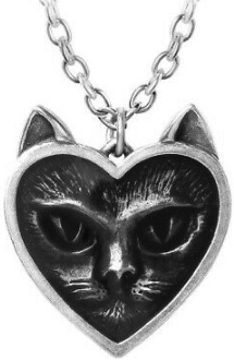 Alchemy Fine English pewter Love Cat Pendant necklace