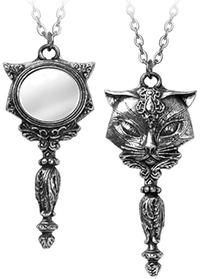Alchemy of England fine English pewter Sacred Cat Vanitas necklace