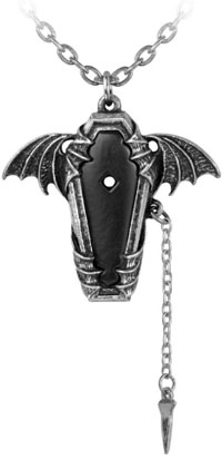 Alchemy Gothic English pewter Eternal Sleep casket necklace