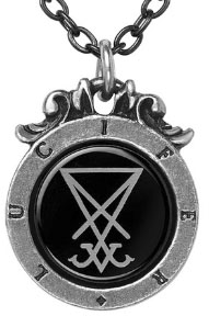 Alchemy of England English pewter Seal of Lucifer pendant necklace