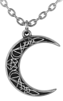 Alchemy of England fine English pewter A Pact with a Prince moon pendant necklace