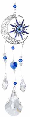 Sun Moon Evil eye 16 inch suncatcher