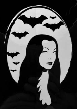 Mortica Addams sticker