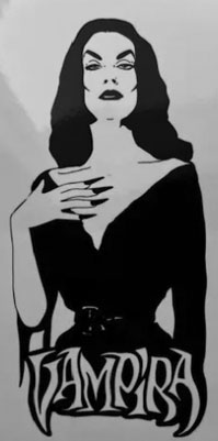 Vampira vinyl sticker