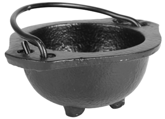 small cast iron cauldron