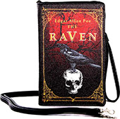 The Raven vintage book clutch vinyl handbag