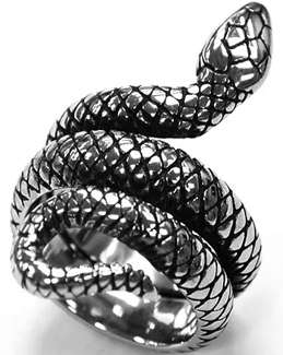 Stainless steel snake ring