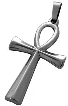 Viva stainless steel large ankh pendant