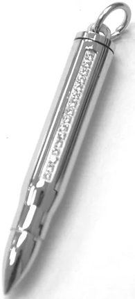 Bullet screw top chamber stainless steel pendant