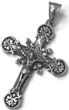 Viva stainless steel crucifix cross pendant