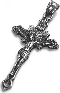 Viva stainless steel crucifix cross pendant