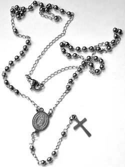 3mm bead stainless steel rosary