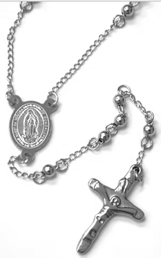 Viva 4mm bead stainless steel rosary