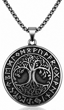 Viva Viking Tree of Life stainless steel pendant
