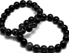 Black onyx 8mm bead elastic bracelet