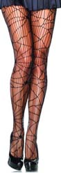 Leg Ave black distressed net tights/pantyhose