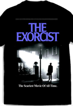 The Exorcist black adult unisex multi color t-shirt