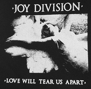 Joy Division Love Will Tear Us Apart black sew on cloth patch