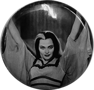 Lily Munster 1 inch pin on button/badge