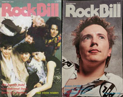 Rock Bill glossy 80s vintage music zine