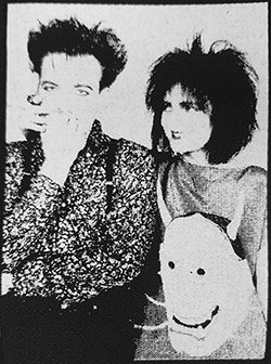 Siouxsie and Robert Smith black sew on cloth patch