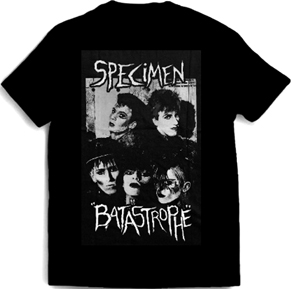 Specimen mens black t-shirt title=