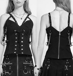 Tripp D-ring corset top