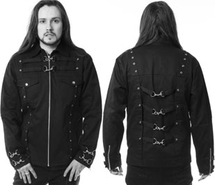 Chemical Black men's black cotton poly Aleksi jacket