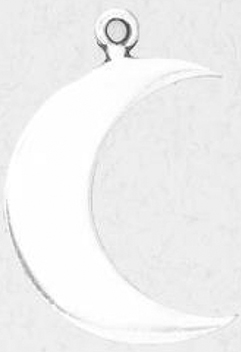Nirvana pewter crescent moon pendant