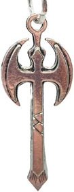 Shango 1 1/2 double axe pendant