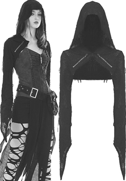 Dark in Love Devil shredded hooded cape