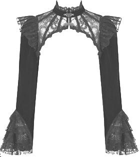 Velvet lace bolero jacket 
