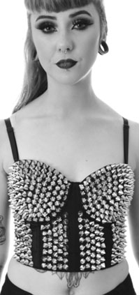 Corset spike bra