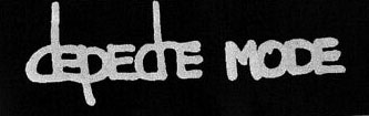 Depeche Mode black cloth sew on patch