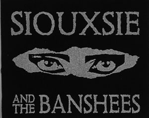 Siouxsie and the Banshees Eyes black cloth sew on patch