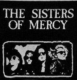 The SIsters of Mercy group black cloth sew on patch