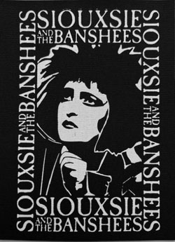 Siouxsie & the Banshees black cloth sew on patch