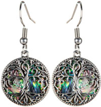 Benjamin abalone tree of life earrings