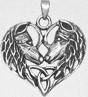 Nirvana pewter inverted pentacle pendant
