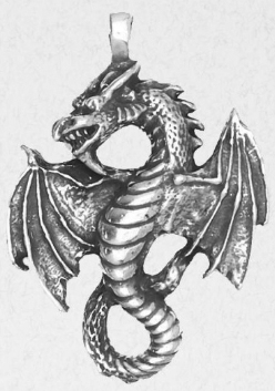 Nirvana pewter celtic dragon pendant