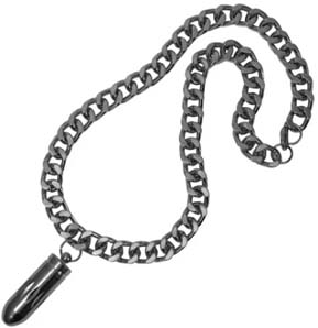 Opening screw top bullet pendant necklace