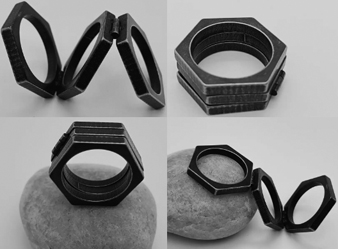 Stainless steel folding bolt ring