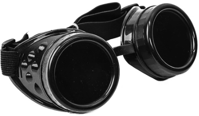 Black plain goggles