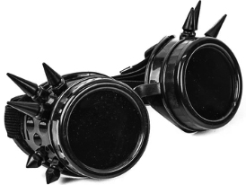 Black spike goggles