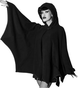 Kreepsville Bat web cape with hood