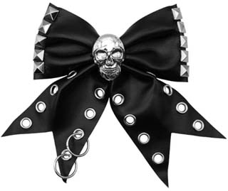 Kreepsville Skull Punk Stud hair bow.
