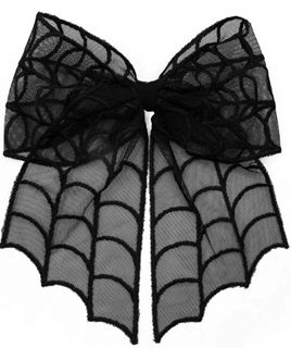 Kreepsville Spiderweb Lace hair bow.
